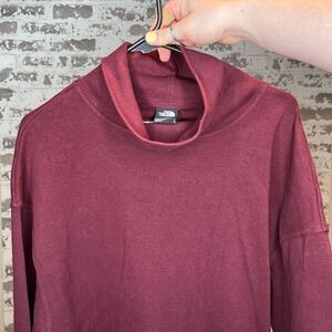 The North Face | women purple cowl neck wide sleeve pullover